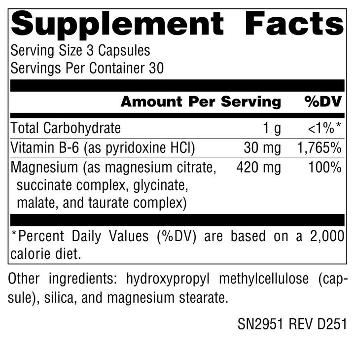 Nutrition facts image