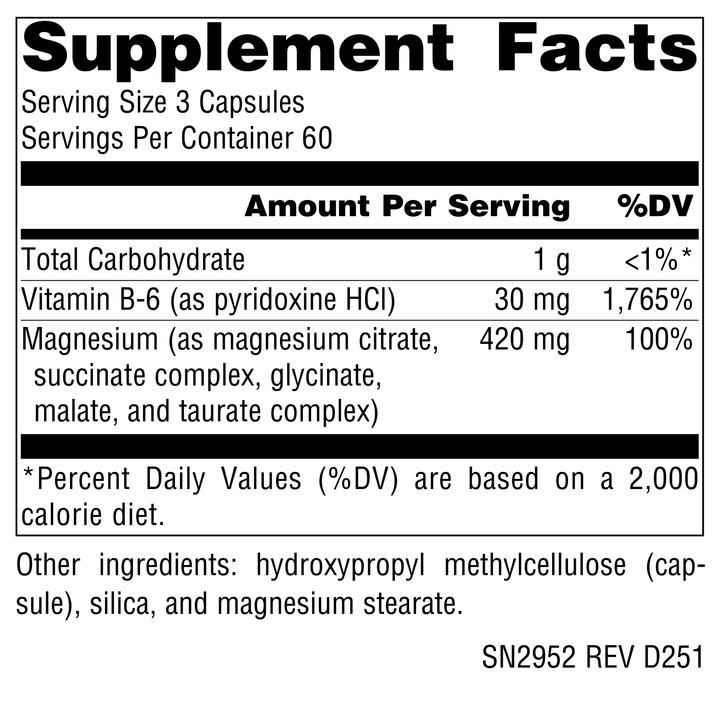 Nutrition facts image