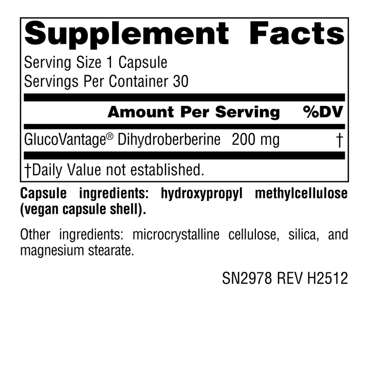 Nutrition facts image