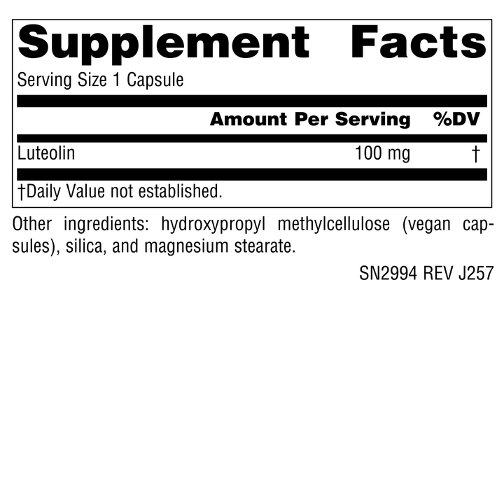 Nutrition facts image