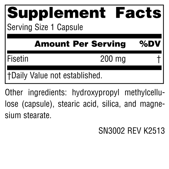 Nutrition facts image